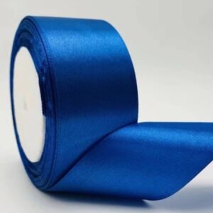 Cinta Satín 4 Cms. x 22.8 mts. Azul Rey