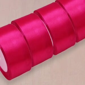 Cinta Satín 4 Cms. x 22.8 Mts. Fucsia