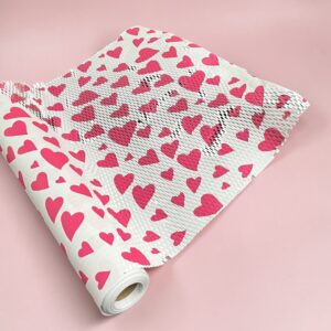 Papel Panal Corazones 50 Cms. Rollo 22.8 mts