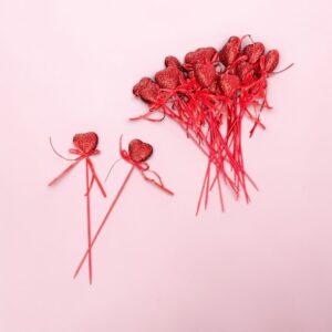 Topper Corazón Brillo 24 Unid