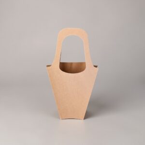 Cartera Cono Kraft Chica 42*23*10cms pqte 10 Unid.