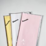 Papel Coreano Semitranslúcido Borde Plata 57x56cm 20 pliegos