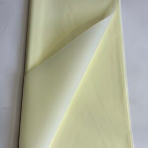 Papel Coreano Liso Amarillo Pastel Semitranslúcido 20 Pliegos
