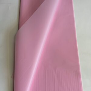 Papel Coreano Liso Semitranslúcido Rosa Pastel 20 Pliegos