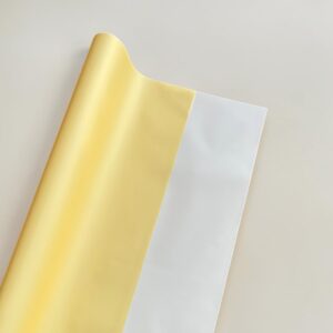 Papel Coreano Sólido Bicolor Amarillo/Blanco 20 Pliegos