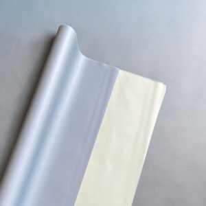 Papel Coreano Sólido Bicolor Azul Humo/Verde Agua 56x56cm 20 Pliegos