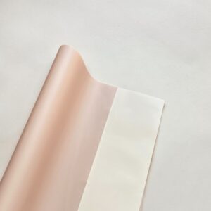 Papel Coreano Sólido Bicolor Latte/Crema 56x56cm 20 Pliegos