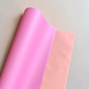 Papel Coreano Sólido Bicolor Rosado Barbie/Rosado Claro 56x56cm 20 Pliegos