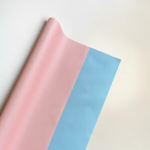 Papel Coreano Sólido Rosado/Celeste 56x56cm 20 Pliegos