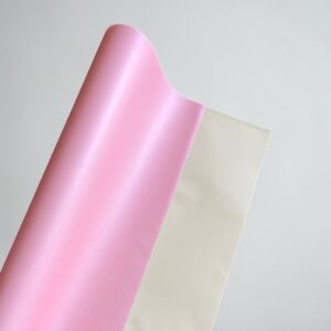 Papel Coreano Sólido Bicolor Rosado/Crema 56x56cm 20 Pliegos