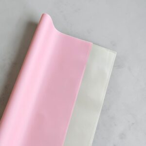 Papel Coreano Sólido Bicolor Rosado/Marfil 56x56cm 20 Pliegos