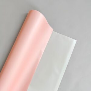 Papel Coreano Sólido Bicolor Rosado/Blanco 56x56cm 20 Pliegos