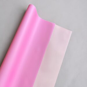 Papel Coreano Sólido Bicolor Rosado/Rosado Claro 56x56cm 20 Pliegos