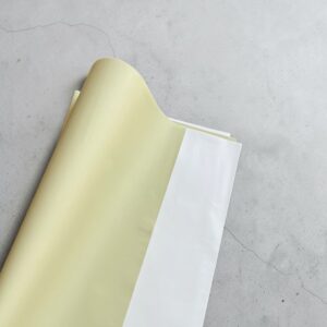 Papel Coreano Sólido Bicolor Verde/Blanco 56x56cm 20 Pliegos