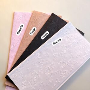 Papel Texturizado Diseño 3D Rosas Pqte. 10 Pliegos