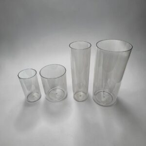 Florero Acrílico Transparente Redondo