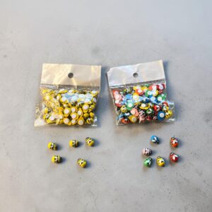 Abejitas Decorativas Madera Adhesivos 1cm pqte 100 Unid.