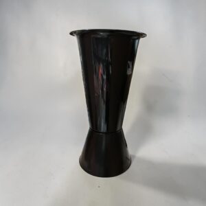 Florero Plástico Grande Negro C/Base unid