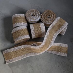 Cinta Malla Arpillera Broderie 5 Cms. x 2 Mts. Pack 6 Unid.