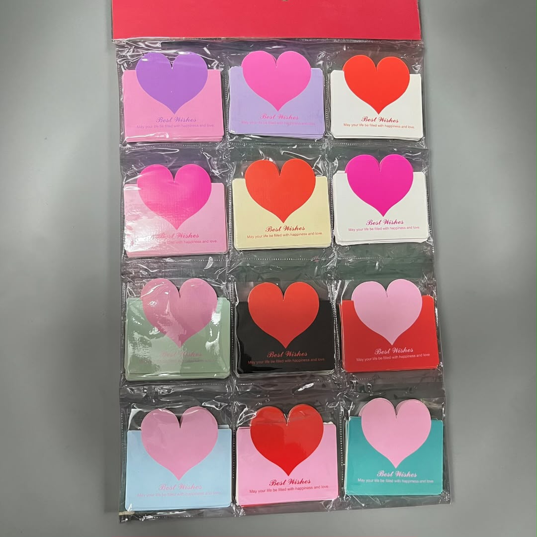 Display Tarjetas Corazón (8491) 120 unids aprox 10x9cms - Imagen 2
