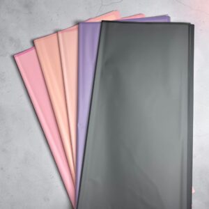 Papel Coreano Semitranslúcido Borde Mismo Color 20 pliegos 57×56 cm