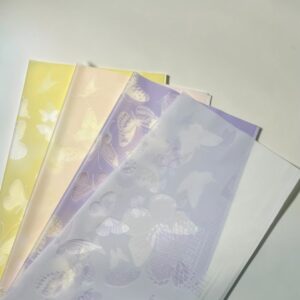 Papel Coreano Semitranslúcido Butterfly Tattoo 20 pliegos 57×56 cm