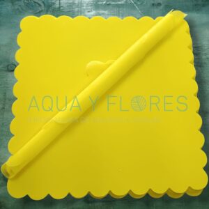 Papel Arroz Chino Cuadrado 50X50cms Paquete 100 Pliegos Color Amarillo