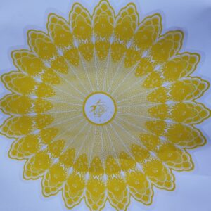 Papel Plástico Redondo Amarillo Pqte. 50 Pliegos