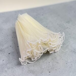 Malla Organza Perlas 4,11mts largo