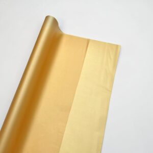 Papel Coreano Liso Semi-Translúcido Dorado 20 pliegos 57×56 cm