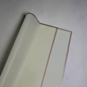 Papel Coreano Crema Borde Dorado 57x56cm 20 pliegos