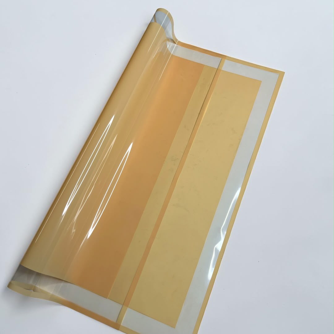 Papel Coreano Franja Transparente Damasco 20 Unid. 57×56cm