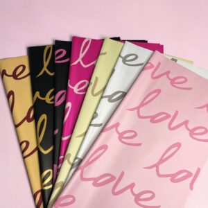 Papel Coreano Sólido Love 20 Pliegos 57x56cm