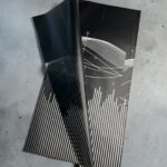 Papel Coreano Semitranslúcido Ondas Negro 20 Pliegos 56×56cms