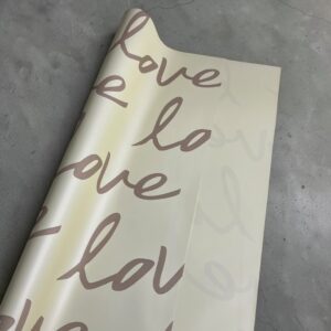 Papel Coreano Sólido Love Crema 20 Pliegos 57x56cm