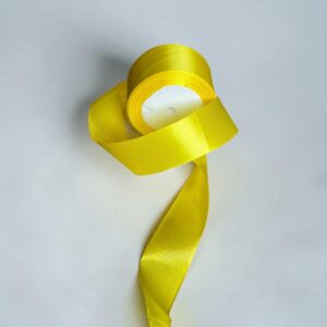 Cinta Satín 4cm x 22.8mts Amarillo Pato