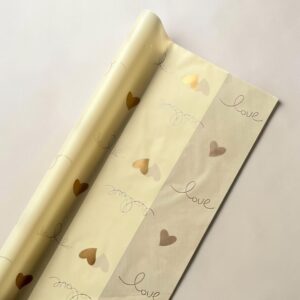 Papel Coreano Semitranslúcido Amor Amarillo 20 pliegos 57x56cms